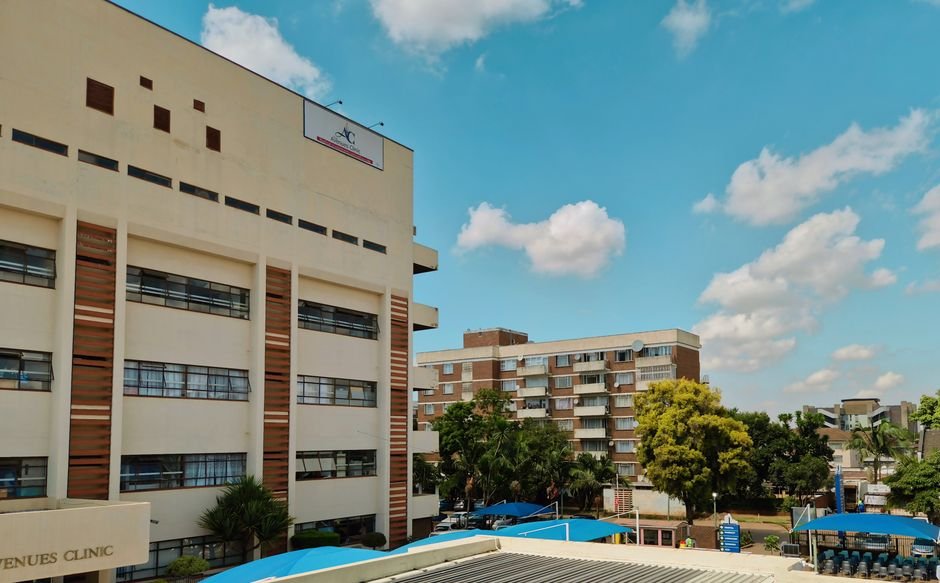 A low-rise medical office building with parking directly outside